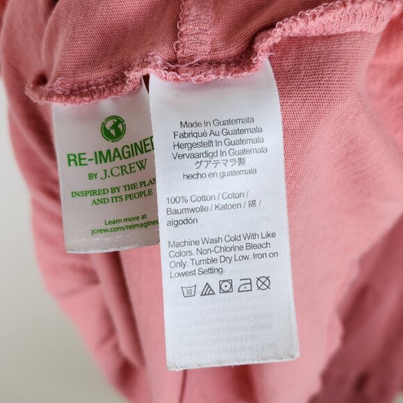 J. Crew Tiered Flutter Sleeve Mini Dress in Broken-In Jersey Pink sz M - Picture 8 of 10